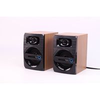Mini haut parleur multimédia Portable en bois 2.0 - Couleur du bois - Lecteur de musique stéréo