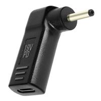 Adaptateur de Charge USB-C coudé vers DC 3.0 x 1.1mm, Noir