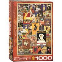 Puzzle Eurographics 1000 pièces - Affiches Vintage - Marque EUROGRAPHICS - Tableaux et peintures - Adulte