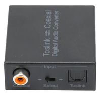 GOTOTOP Convertisseur coaxial Convertisseur audio optique vers coaxial Commutateur bidirectionnel SPDIF numérique coaxial optique
