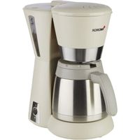 Korona 10225 Cafetiere | gris sable/creme | Cafetiere a filtre | avec thermos | 8 tasses | 800 Watt