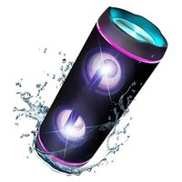 Enceinte Bluetooth Portable 40w Haut-parleur Bluetooth Sans Fil 20H Enceinte Étanche IP67 Enceinte Nomade de Voyage/Fête Avec Micro