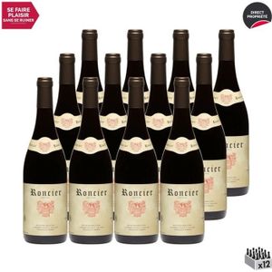 VIN ROUGE Roncier Rouge Rouge - Lot de 12x75cl - Vin Rouge de Bourgogne - Appellation VDF Vin de France - Origine Bourgogne