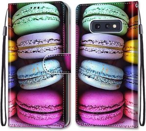 HOUSSE - ÉTUI Coque Wallet Coloré Peint pour Samsung Galaxy S10e