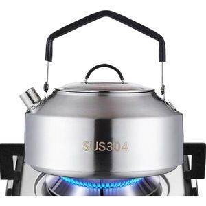 Alomejor 1.1L Portable Ultra-léger Randonnée en Plein Air Bouilloire de