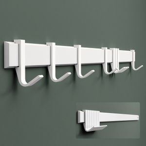 Lot De 10 Patères Blanches Avec Coussins En Feutre – Pour Porte, Menz0127