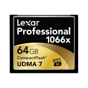 CARTE MÉMOIRE Carte mémoire flash Lexar Professional UDMA 64 Go 