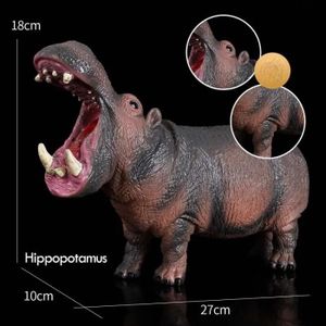 FIGURINE - PERSONNAGE Grand hippopotame - Grand modèle de jouet de figur