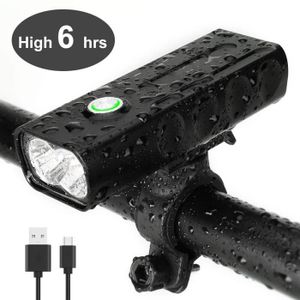 ECLAIRAGE POUR VÉLO Éclairage Vélo LED Avant Lampe USB Rechargeable 10