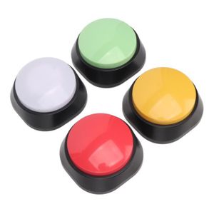 Bouton enregistreur vocal, bouton parlant enregistrable Buzzers de jeu avec  fonction LED