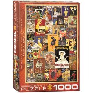 PUZZLE Puzzle Eurographics 1000 pièces - Affiches Vintage