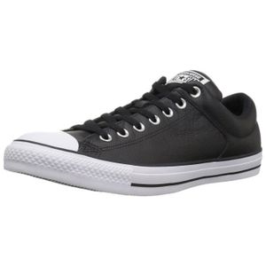 converse basse cuir grise