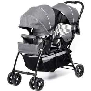 poussette double black emotion