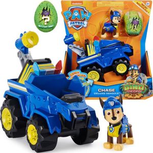 FIGURINE - PERSONNAGE Figurine Paw Patrol Dino Rescue Chase + véhicule de police + dinosaure