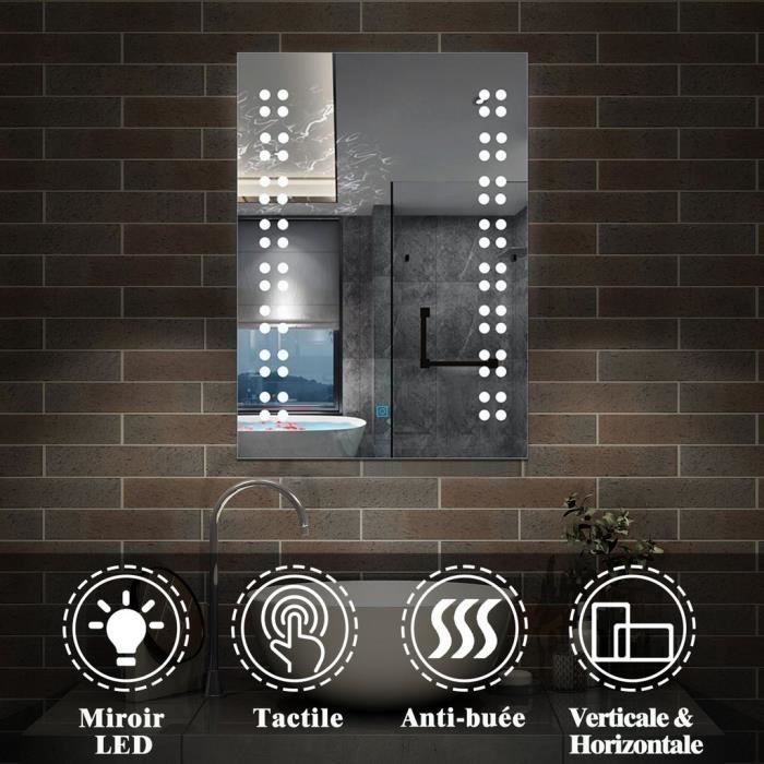 Miroir cosmétique mural LED - Barona – Distribution 2020