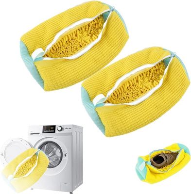 Sac Lavage Chaussures Machine à Laver - Lot De 2, Fermeture éclair, 39x25x9 Cm | Protection Chaussures Sport, Toile