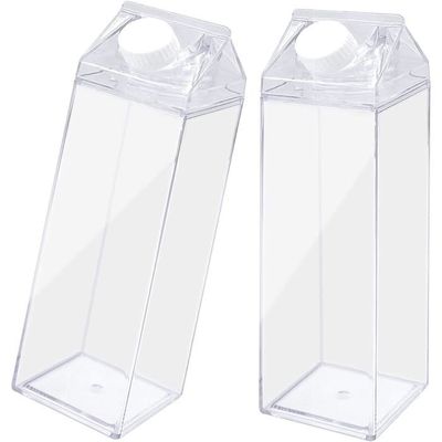 XUnion #2688Hq Bouteille d'eau en carton de lait transparent carré