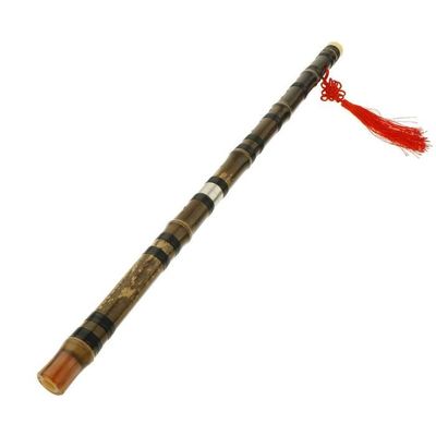 Flûte Traditionnelle Chinoise En Bambou - 6 Trous - Instrument à Vent Fait Main - Clé Bois