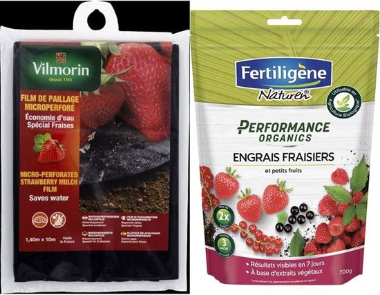 Vilmorin Film De Paillage Micro Perforé Pour Fraises - Polyéthylène 1,40x10m