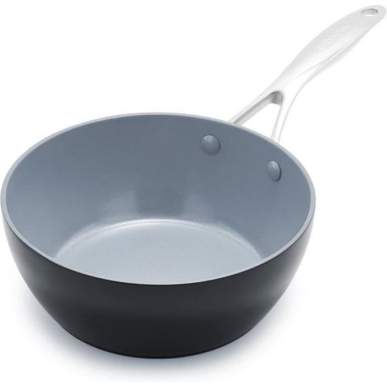 Cocotte 24 Cm Kitchen Stories SimmerPro - 4,3 L, Revêtement Céramique Antiadhésif Sans PFOA - Compatible Induction, Four Et Lave-vaisselle