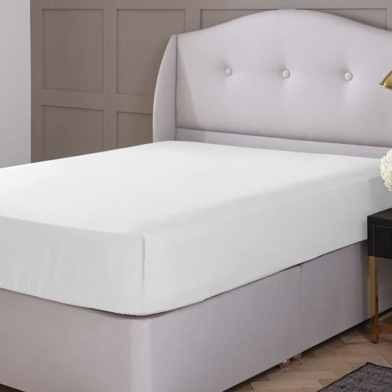 Drap-housse King Size Night Zone - Extra Profond 38cm - Couleur Oeuf De Canard