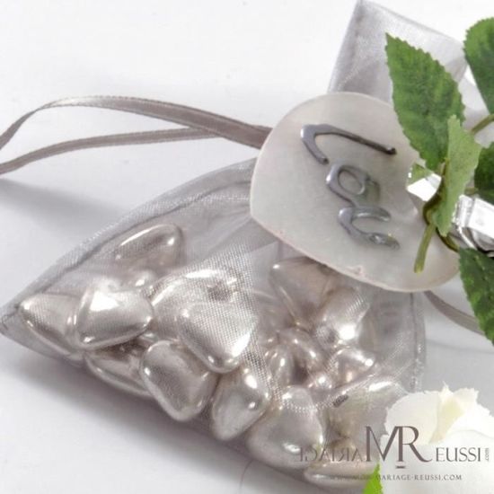 Sachets Organza 8x10cm - Lot De 50 Avec Ficelle - Pour Mariage, Cadeaux, Bonbons, Fêtes