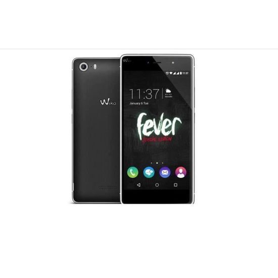 Smartphone - Wiko - Fever SE - Anthracite - 32Go - Double Sim - Full HD - Lecteur d'empreintes digitales