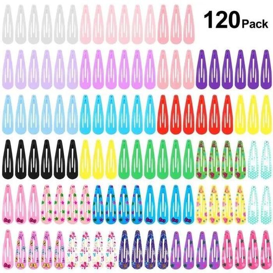 Lot De 16 Barrettes à Cheveux Pour Fille – Motifs Floraux Doux – Antidérapantes Pour Cheveux Fins