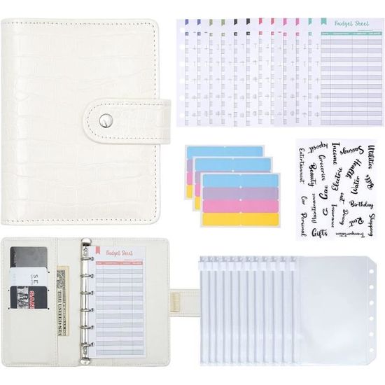 Classeur Budget A5 Avec 100 Enveloppes - Planificateur Financier Pour Couples, école, Maison - Organisation économies