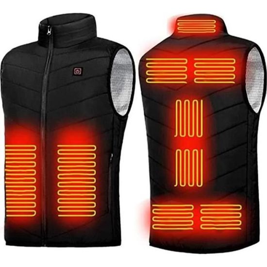 Veste Chauffante Homme/femme Avec Manches - 3 Niveaux De Chaleur, 7 Zones, Alimentation Par Power Bank - Pour Ski, Moto, Travail