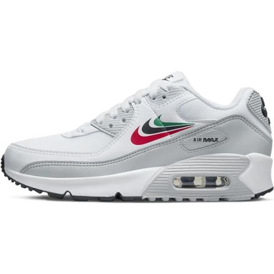 Basket Nike AIR MAX 90 LTR Junior - Blanc - NIKE - Lacets - Enfant - Mixte