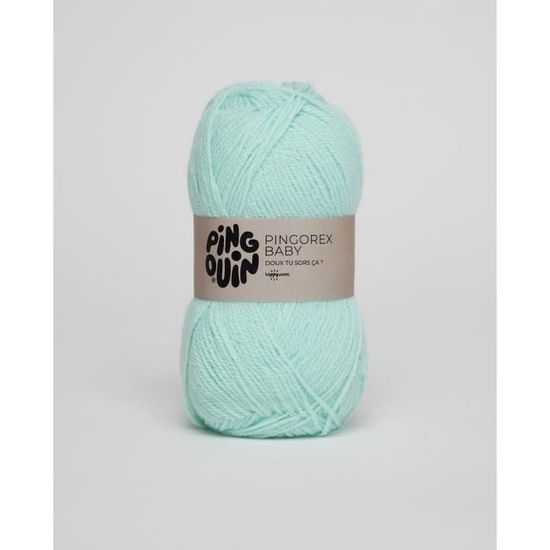 Gomitolo Di Lana Acrilica Pinguino Pingorex Baby – 50g, Colore Pistacchio, 100% Acrilico, Ferri N. 3, Certificato Oeko-Tex