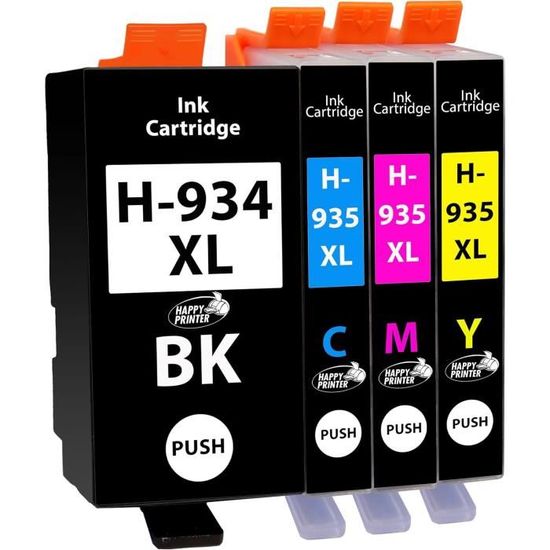Cartouches D'Encre Compatibles HP 934XL/935XL - Pour OfficeJet Pro 6200-6835 - Multicolore Neuf