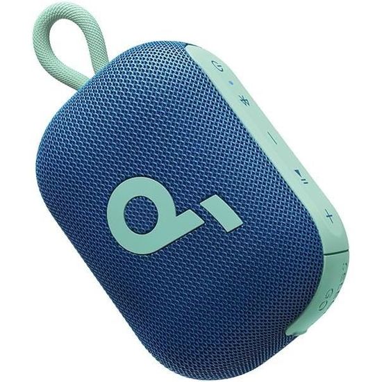 Enceinte Bluetooth Portable JUOVI - IP68 étanche, 24h Autonomie, Son Stéréo, Mousqueton - Pour Plage, Douche, Extérieur