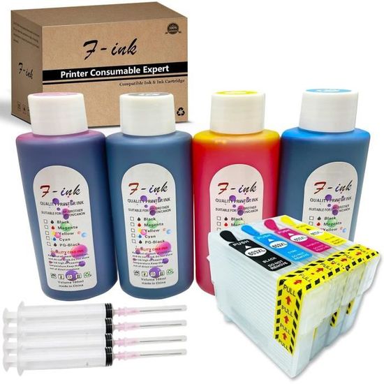 refill24 - Kit de Recharge Compatible pour Cartouches HP 300, 300 refill24 - Kit de Recharge Compatible pour Cartouches HP 300, 300