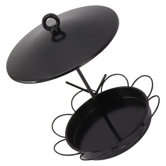 Honeyfields Mangeoire Suspendue Pour Oiseaux Sauvages - Design Urbain Métal Noir 20 X 11,2 Cm