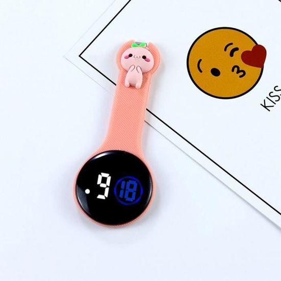 Montre Infirmière En Silicone Avec Clip - Cadran Simple, Montre De Poche Pour Femmes Et Hommes