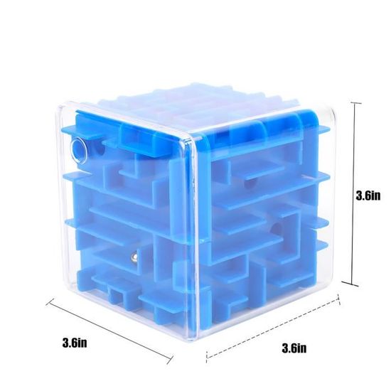 Audasi Cube Labyrinthe Jouet Puzzle, Cubes à Billes Jouet Labyrinthe Puzzle Jouets Jeu Interactif Casse Tête 3D Jouets Éducatifs Labyrinthes 3D pour Enfant Focus et Formation en Logique