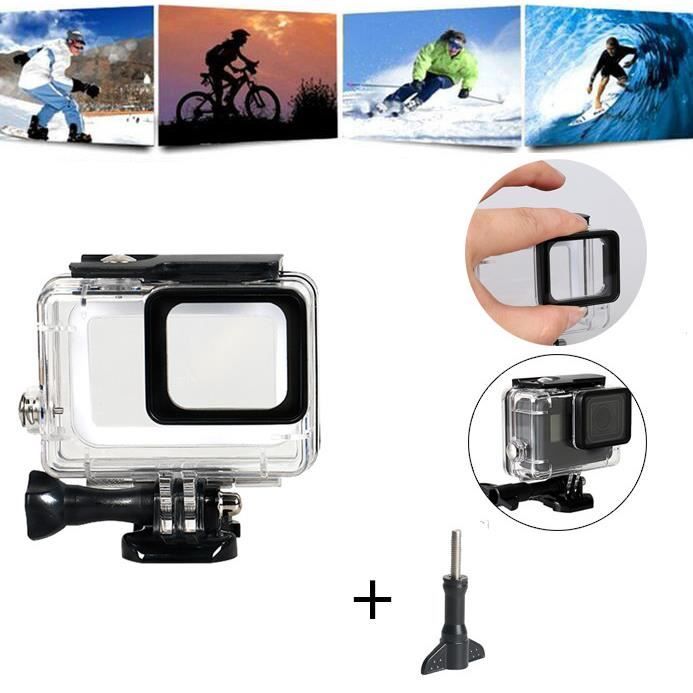 Pour GoPro Hero (2018) - 6-5 plongée sous-marine Boîtier étanche Boîtier de protection Shell 45m @Sun2054