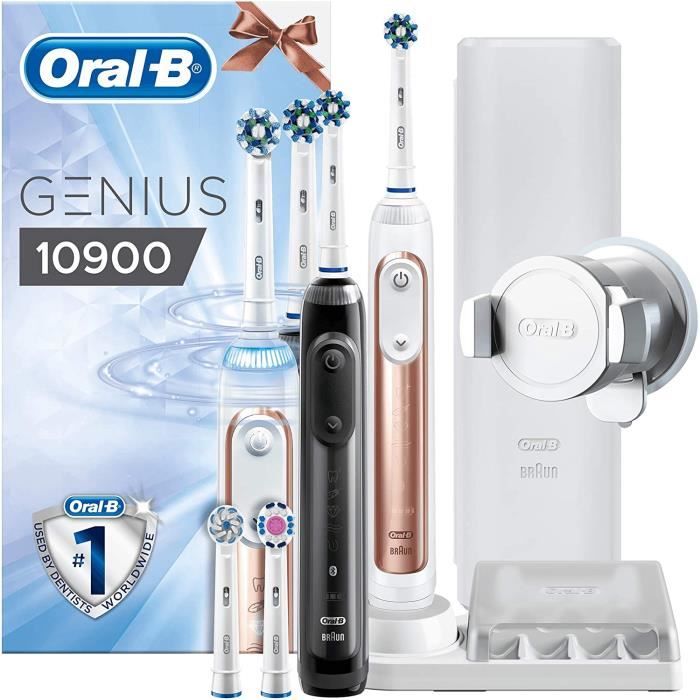 Brosses à dents électriques Genius 10900 Brosse à dents électrique avec fonction de protection des gencives et poignée B 88431