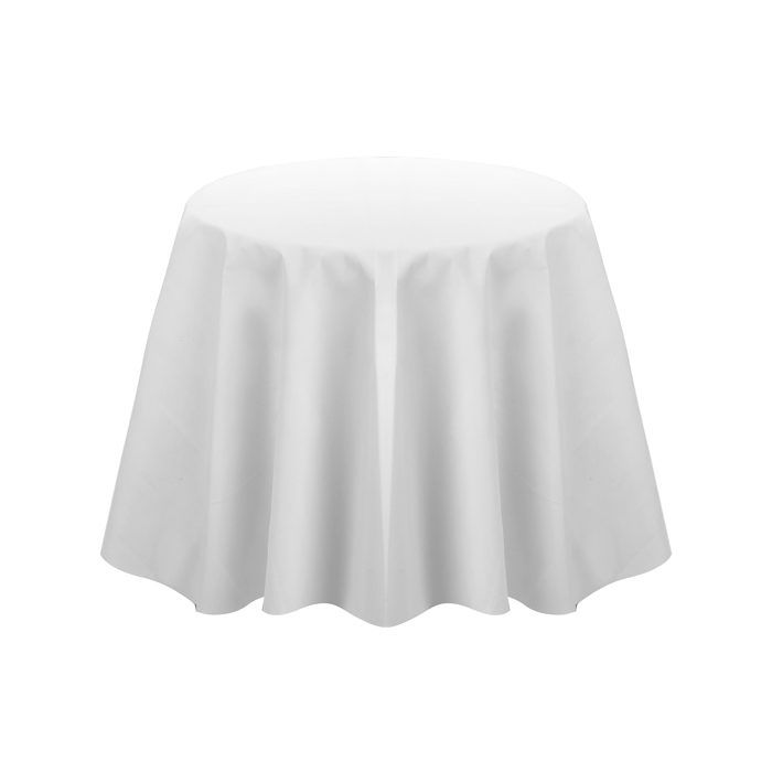 NAPPE RONDE UNIE TNT BLANCHE Blanc