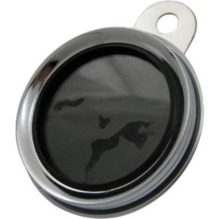 Support Vignette Étanche Métal Chrome Assurance Moto