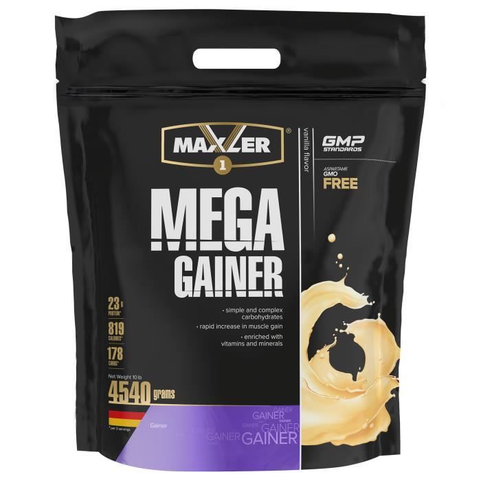 Mega gagneur de ma 4540g Vanille Maxler Gainers - Prise de Masse