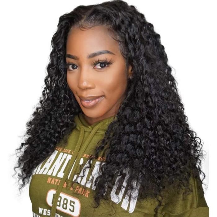 Perruque Bresilienne Lace Wig Jerry Kinky Curly Lace Frontal Wig Humain Hair Wig Perruque Vrais Cheveux Femme Natural Hairline Remy
