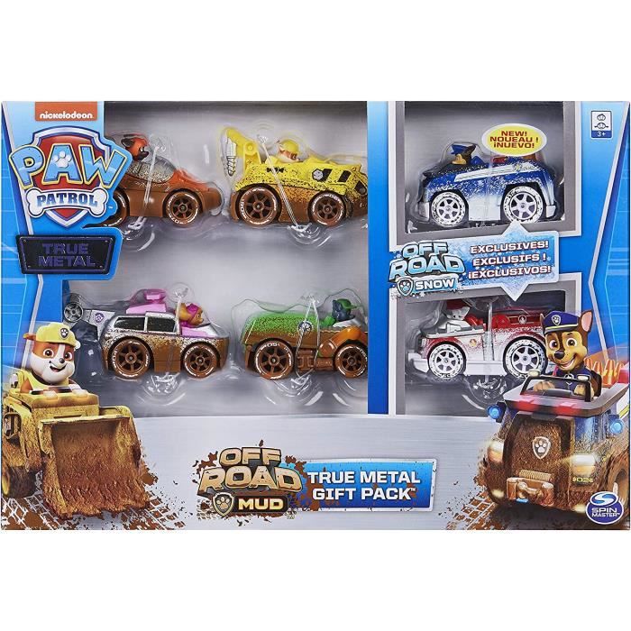 VEHICULE MINIATURE ASSEMBLE ENGIN TERRESTRE MINIATURE ASSEMBLE LA PAT' PATROUILLE – PAT' PATROUILLE TRUE METAL – Coffret de 6 177