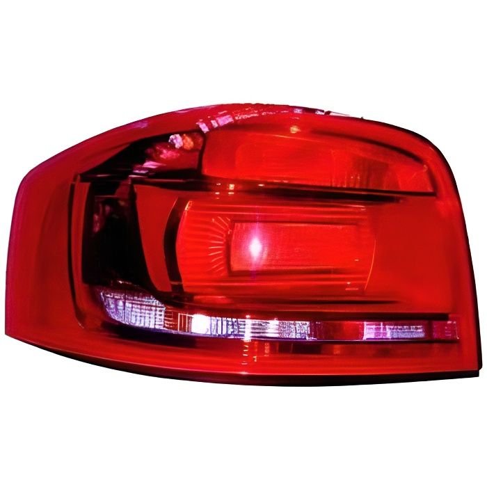 Feu arrière gauche pour AUDI A3 II ph.3 (3 portes) 2008-2012, (rouge), Neuf.