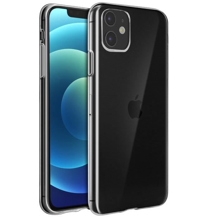 Coque Apple iPhone 12 Mini Protection Silicone Souple Ultra-Fin Transparent Blanc