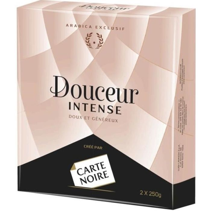 CARTE NOIRE Lot de 2 Cafés moulus douceur intense - 250 g