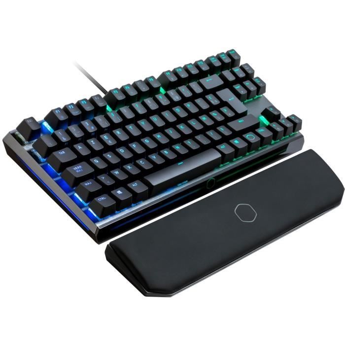 COOLER MASTER Clavier Mécanique Gaming MK730 RGB TKL - Cherry MX Red - AZERTY (PC/Consoles) Repose-Poignets Amovible - Chassis A