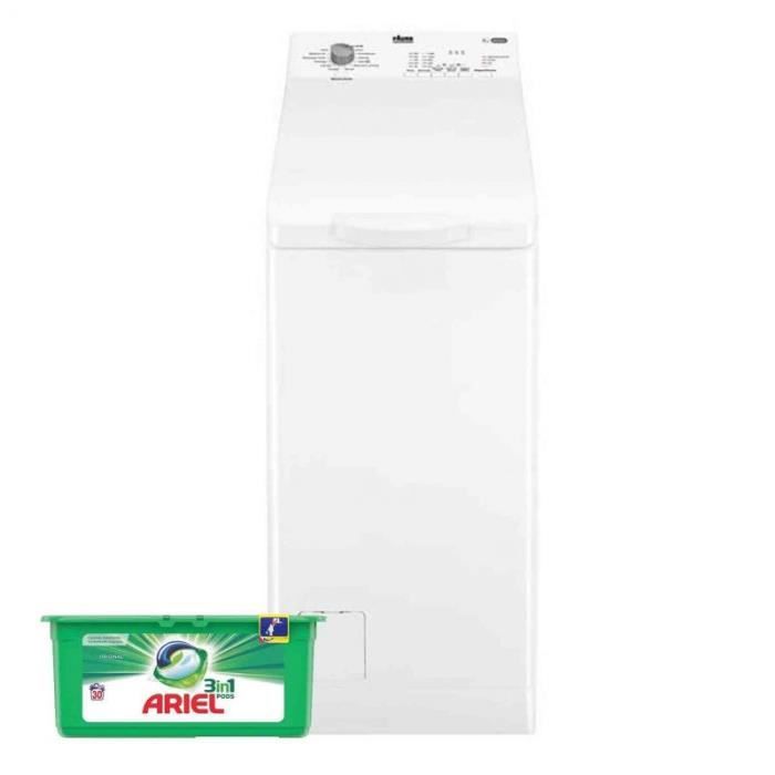 FAURE Lave-Linge top 6kg 1200trs/min 14 Programmes Machine à laver 60 Blanc
